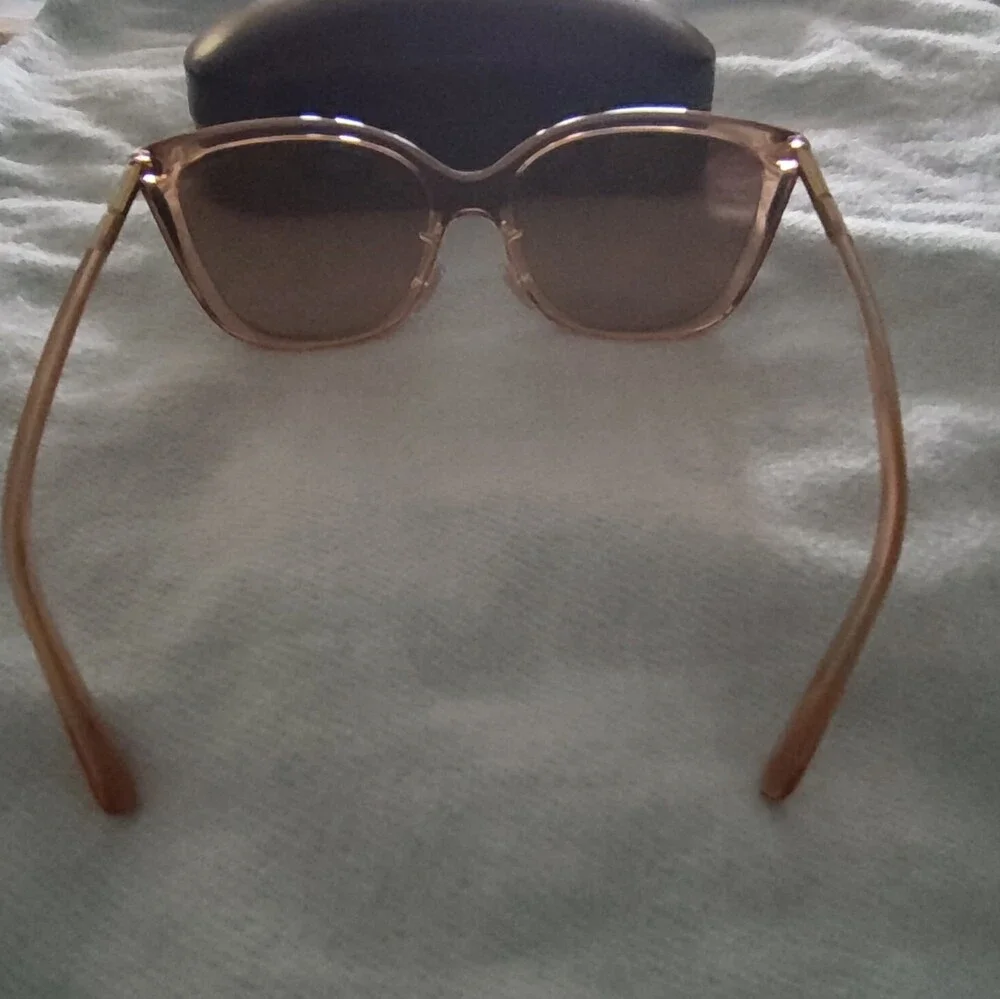 Coach HC 816 Women Square Oversized Sunglasses Brown Frame Brown Gradient UV400
